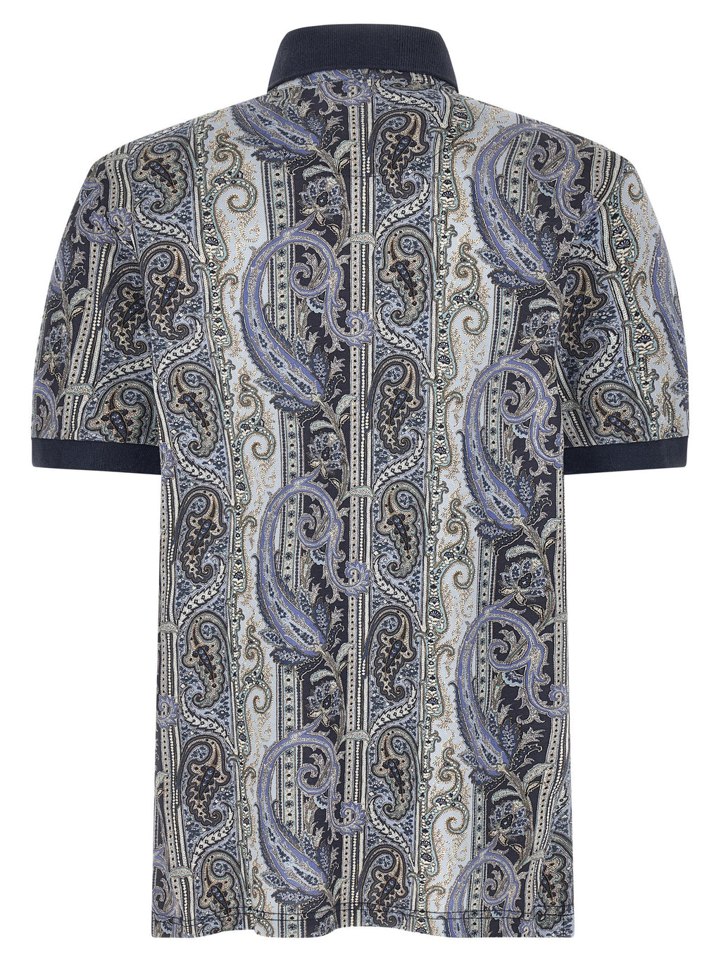Polo de algodón azul Etro