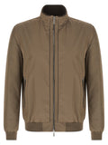 MooRER Beige Polyester Bomber
