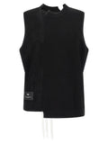 Y-3 Black Rayon Sleeveless Jacket
