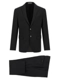 Pal Zileri Black Wool Two-Piece Suit