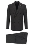Pal Zileri Gray Viscose Two-Piece Suit