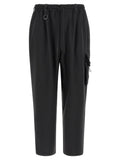 Y-3 Black Polyester Cargo Pants