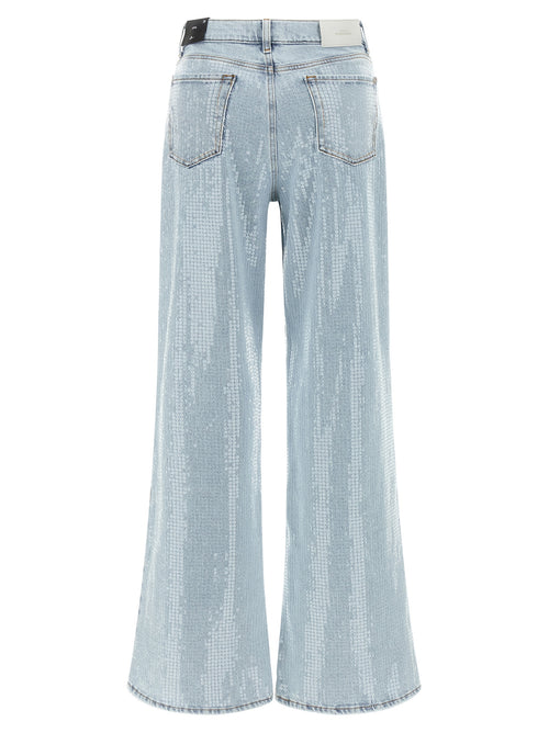 Jeans acampanados 7 For All Mankind de algodón azul