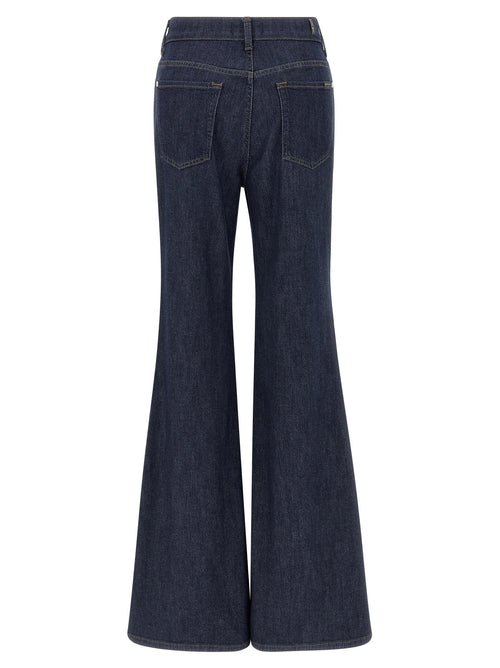 Pantalones Vaqueros Acampanados de Algodón Azul 7 For All Mankind