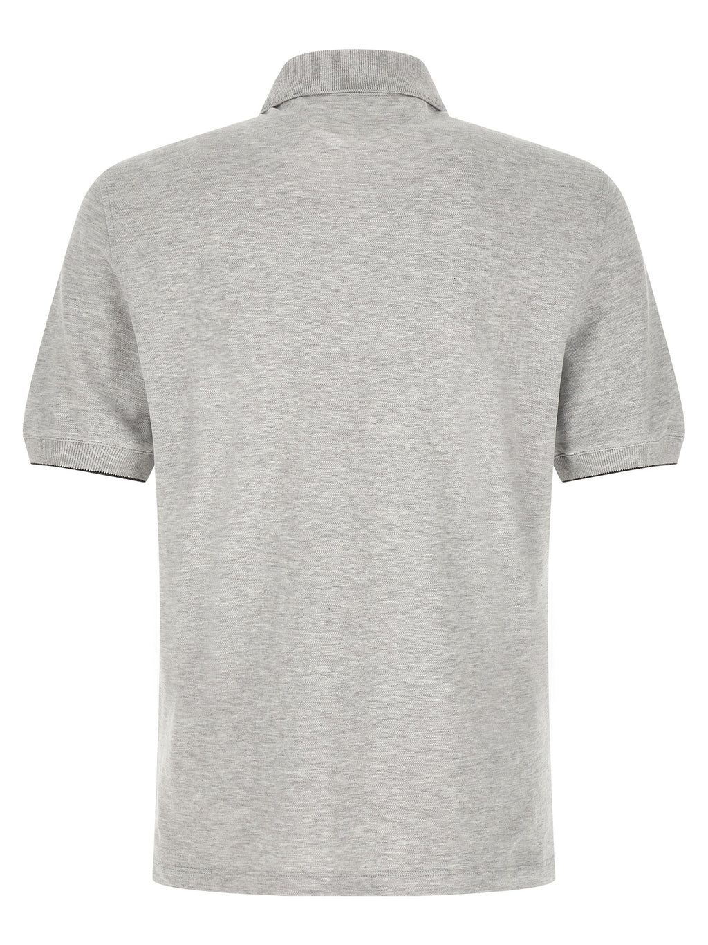 Polo de algodón gris Brunello Cucinelli