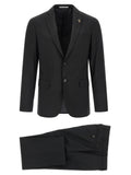 Pal Zileri Black Wool Two-Piece Suit