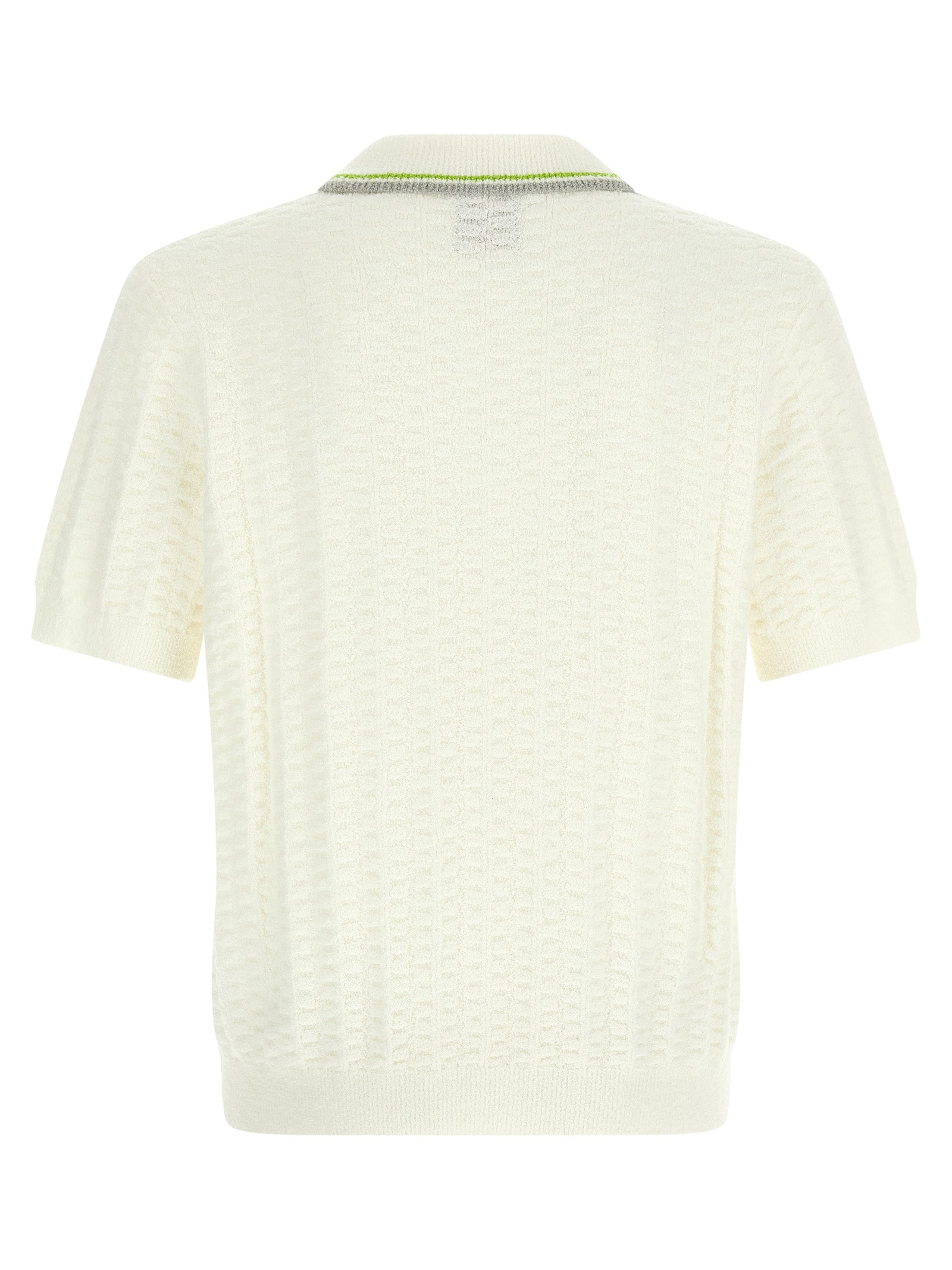 Camisa polo Casablanca de algodón blanco