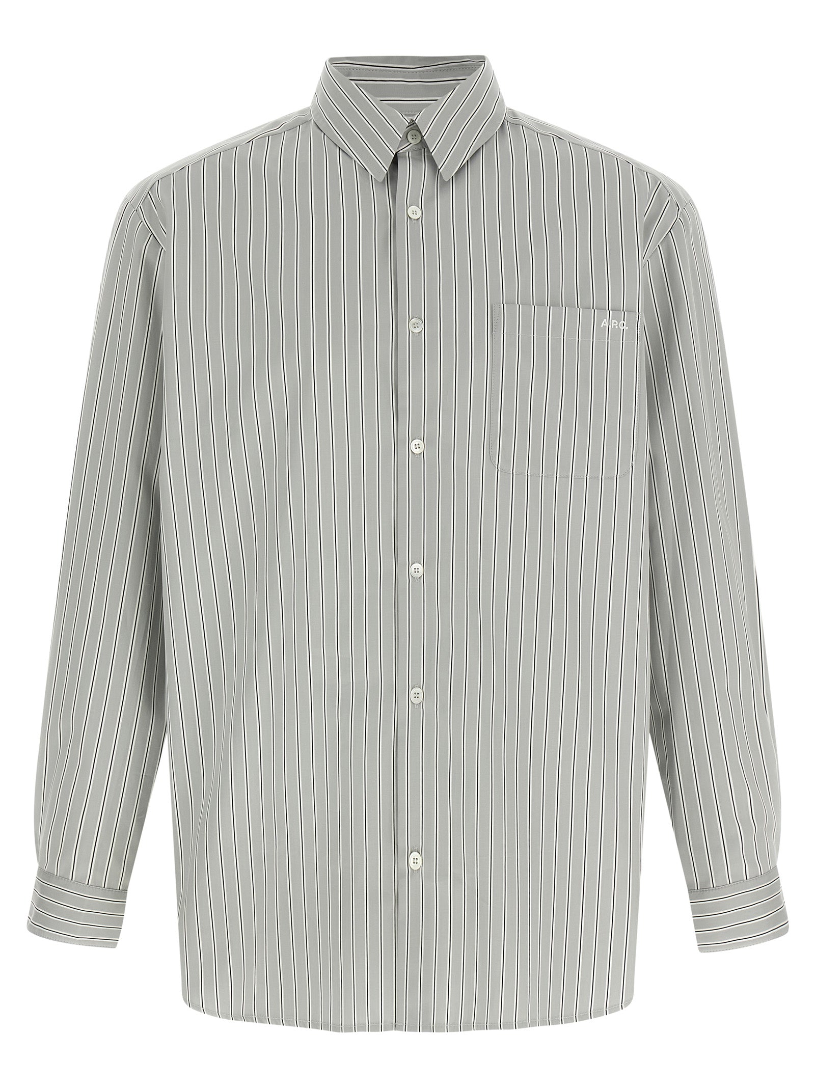 Blusa de algodón gris A.P.C.