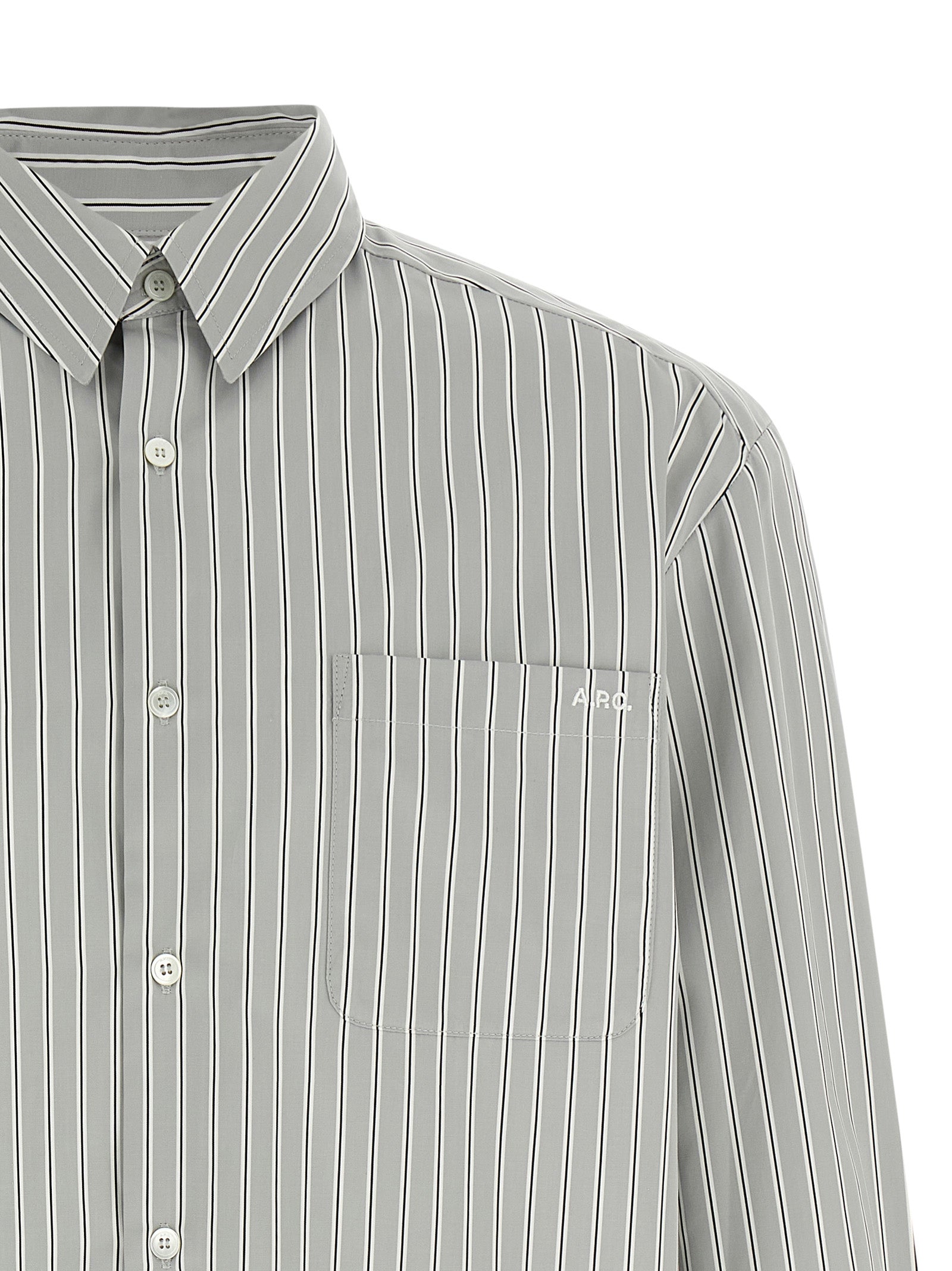 Blusa de algodón gris A.P.C.