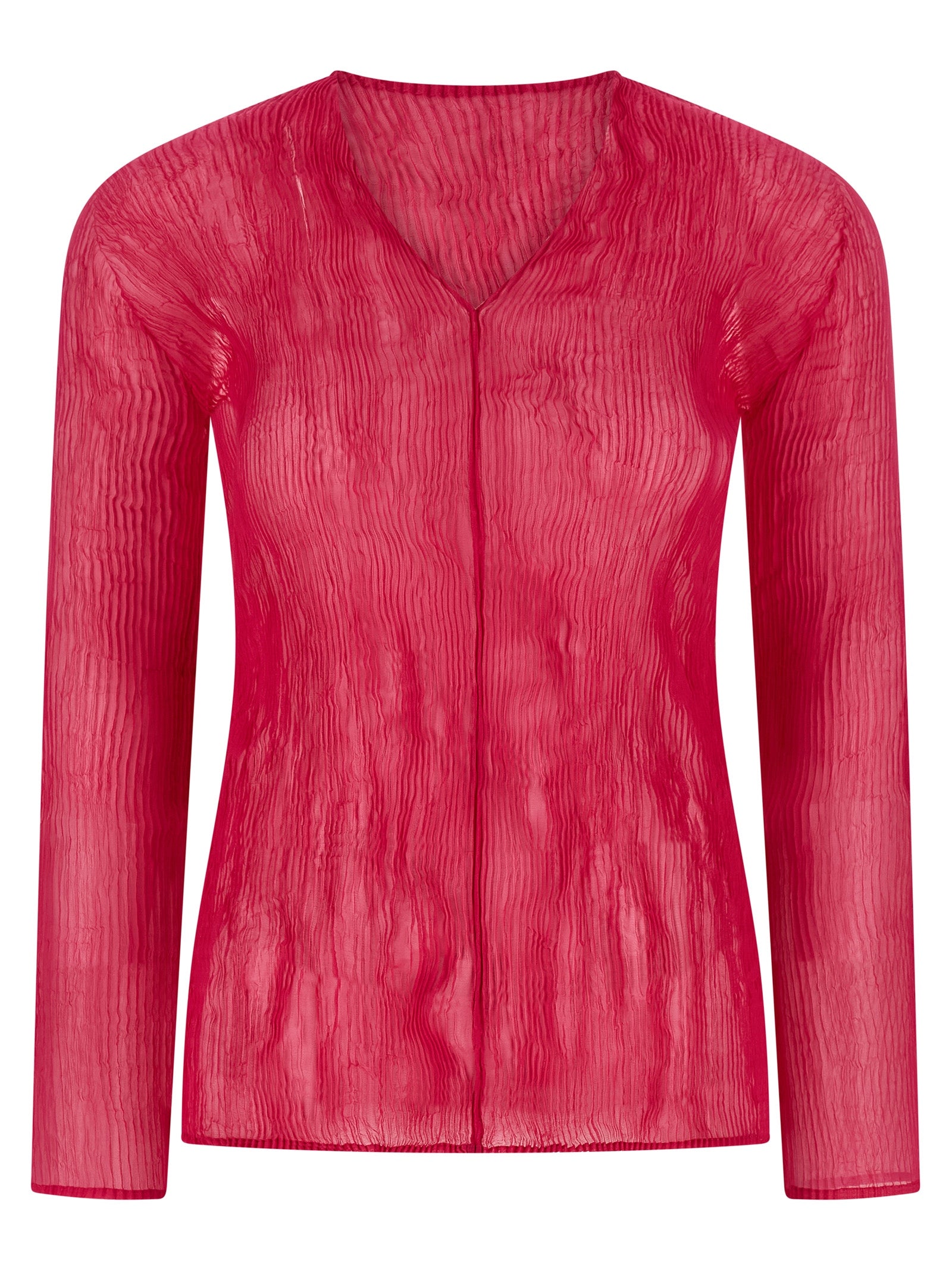 Camisa Issey Miyake fucsia de poliéster