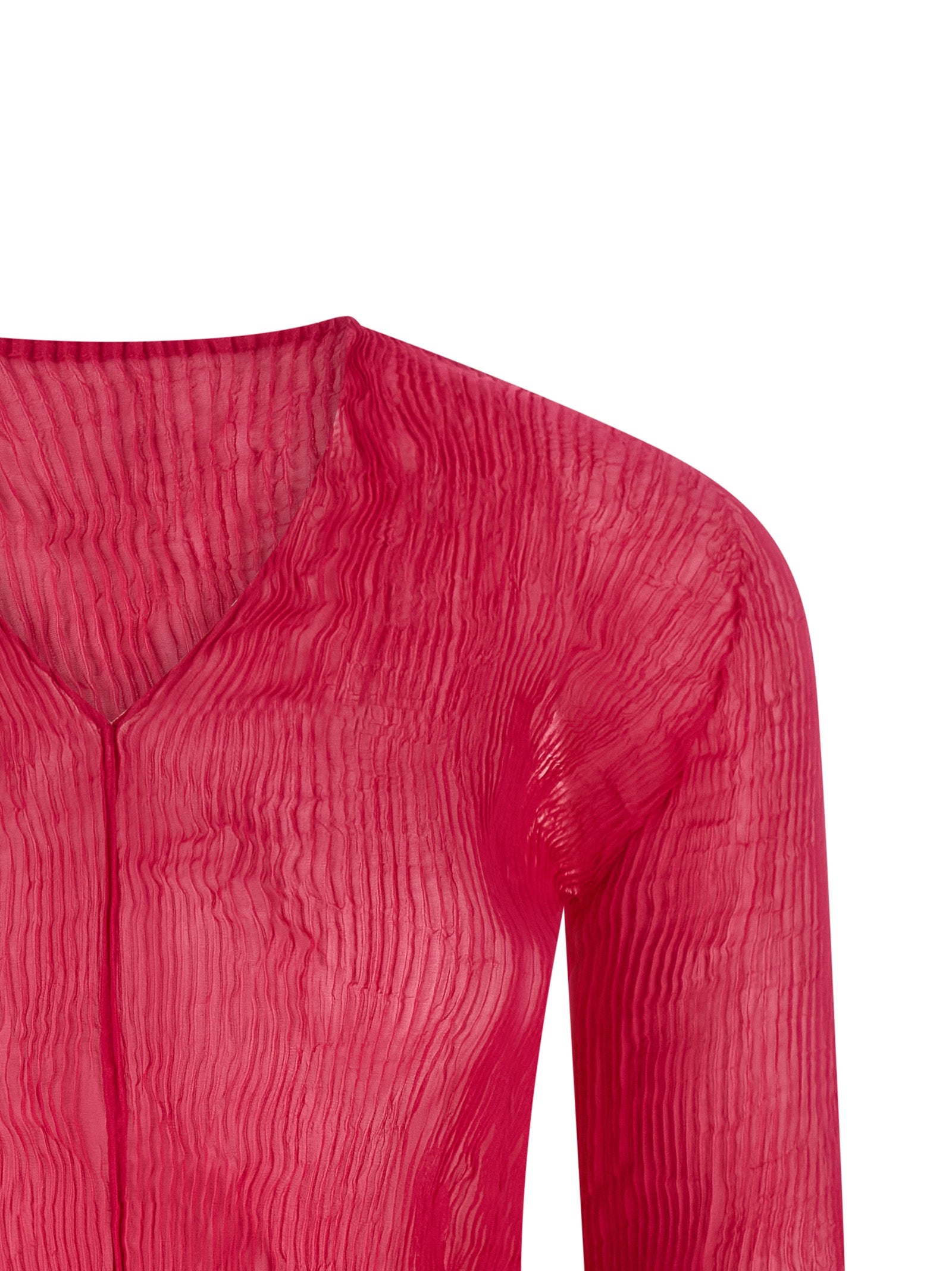 Camisa Issey Miyake fucsia de poliéster