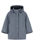 MooRER Blue Polyester Shell Jacket