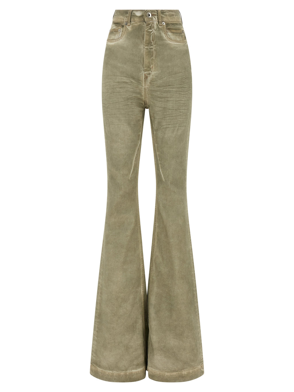 DRKSHDW Beige Cotton Bootcut Jeans