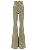 DRKSHDW Beige Cotton Bootcut Jeans