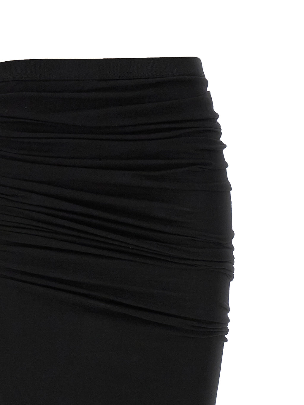 DRKSHDW Black Cotton Mini Skirt