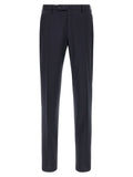 Incotex Blue Virgin Wool Dress Pants