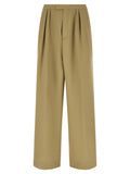 Dries Van Noten Bicolor Wool Casual Pants