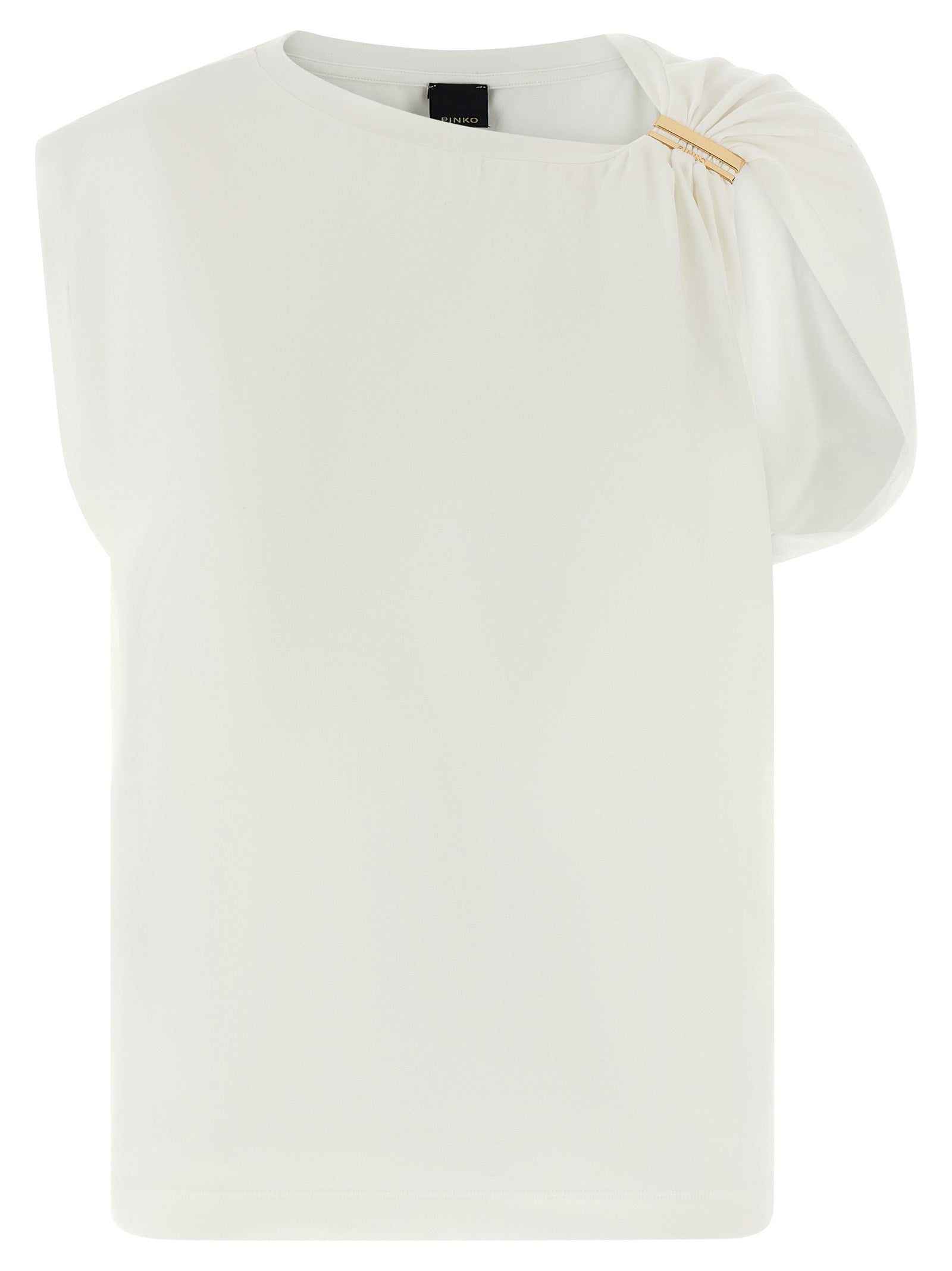 PINKO Camiseta de Algodón Blanca