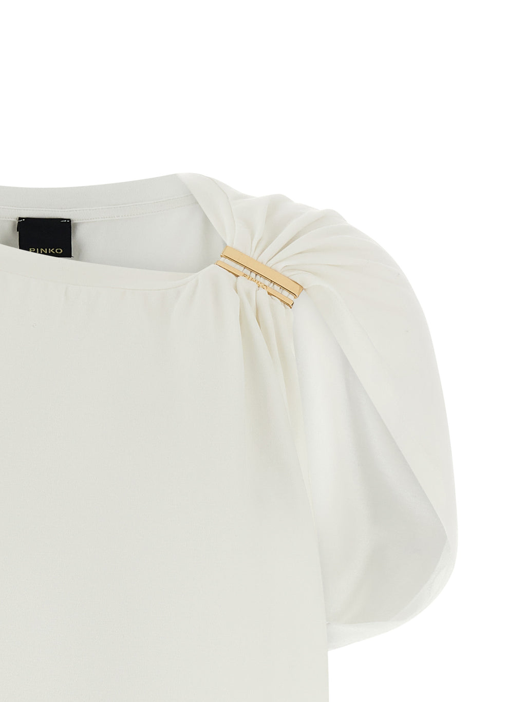 PINKO Camiseta de Algodón Blanca