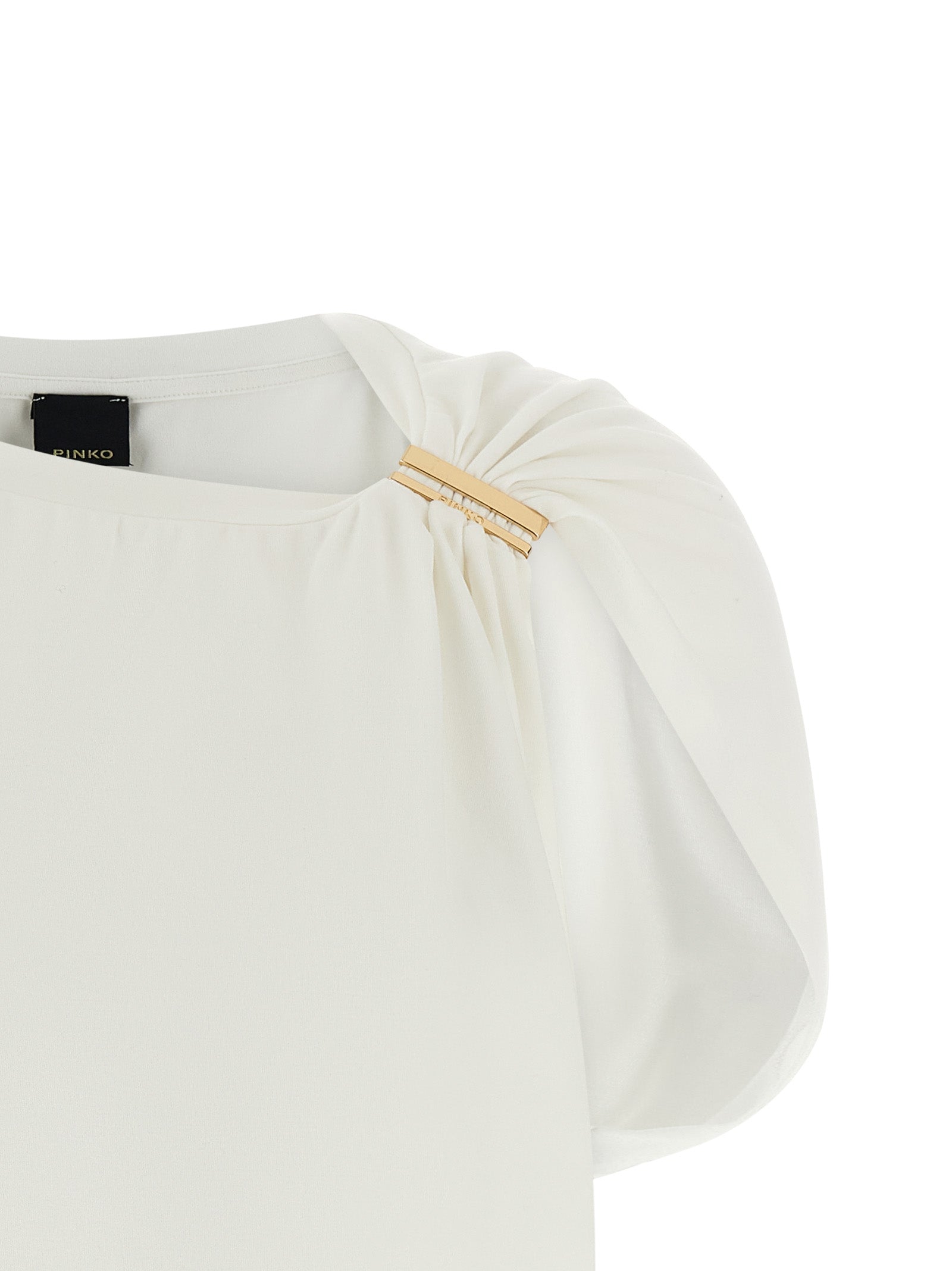 PINKO Camiseta de Algodón Blanca