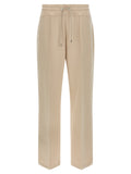 MooRER Beige Cotton Joggers (Workout Pants)