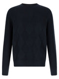 Ballantyne Blue Cotton Cardigan