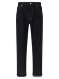 Department 5 Blue Cotton Straight-Leg Jeans