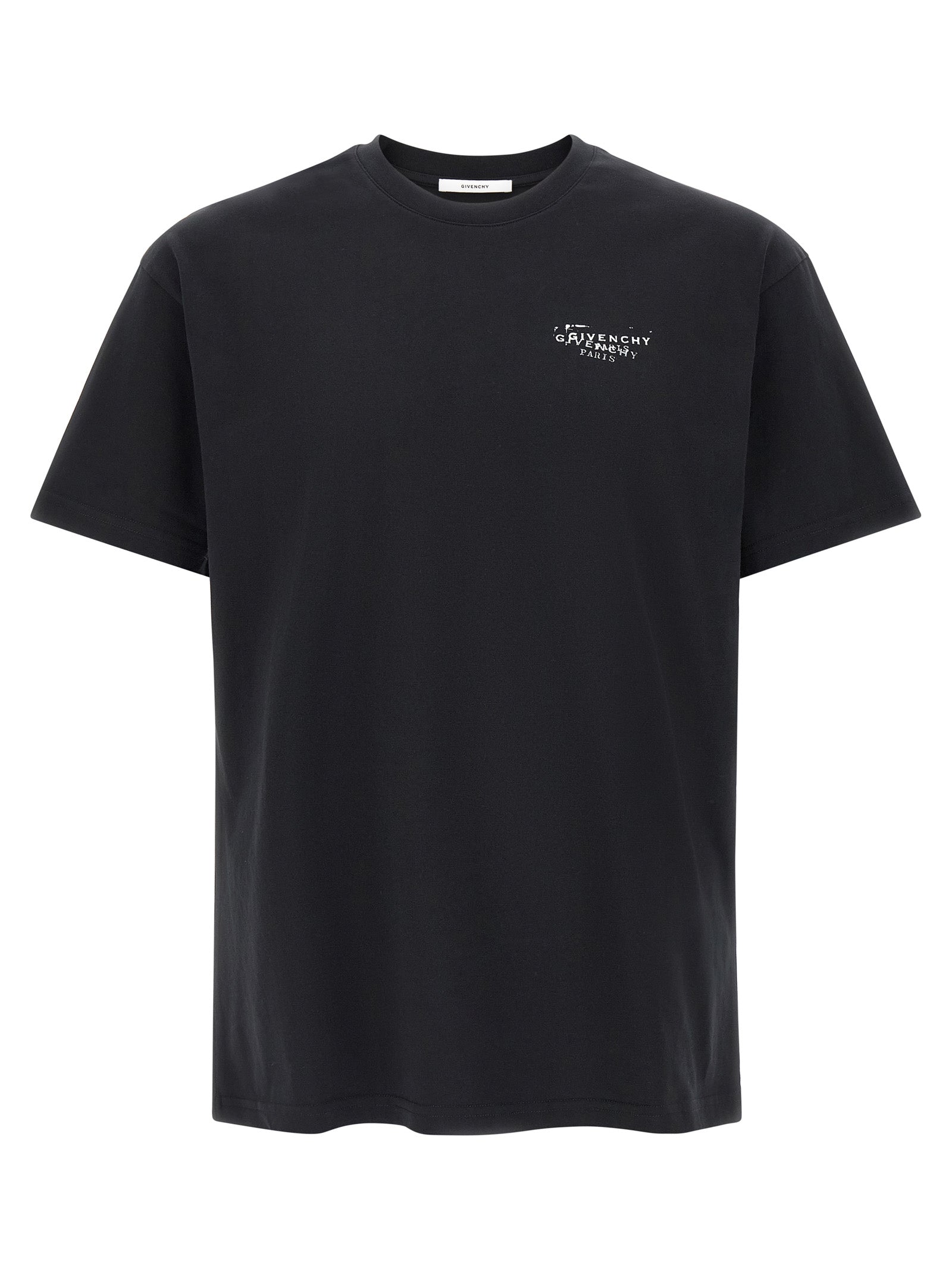 Camiseta negra de algodón Givenchy
