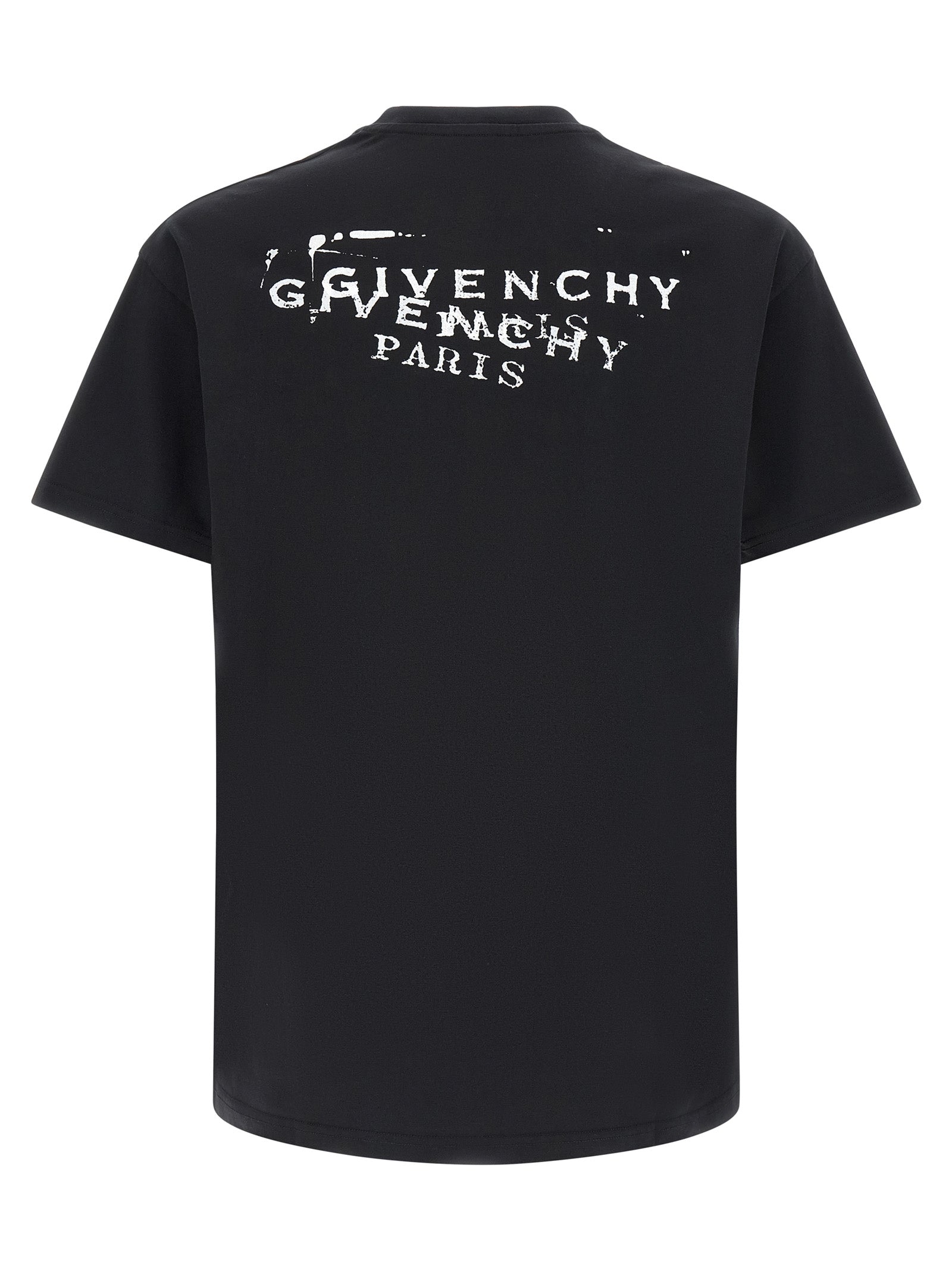 Camiseta negra de algodón Givenchy