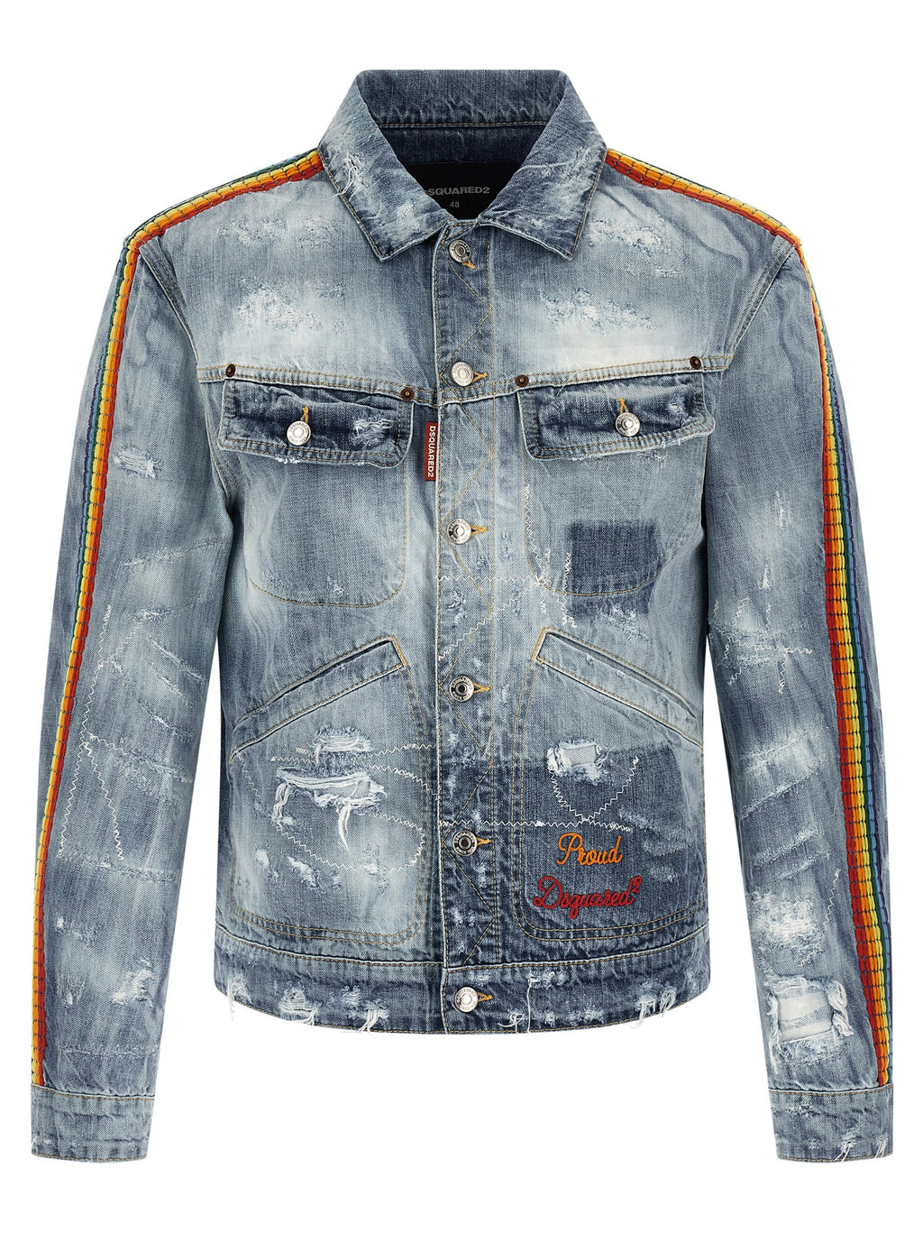 Chaqueta Dsquared² de algodón denim azul