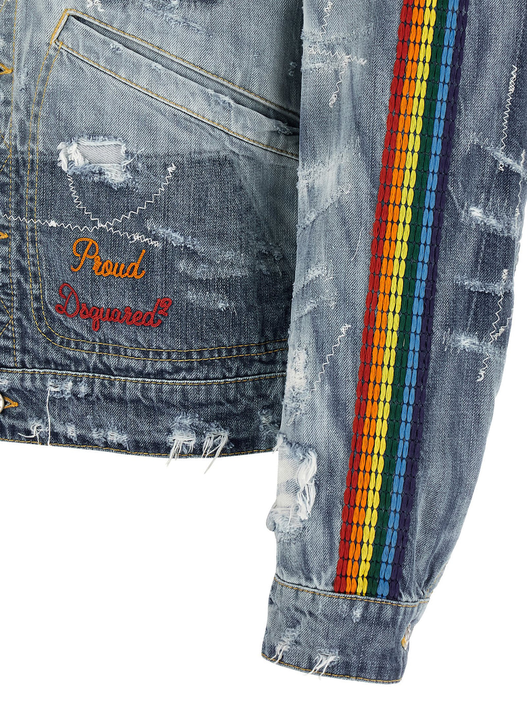 Chaqueta Dsquared² de algodón denim azul