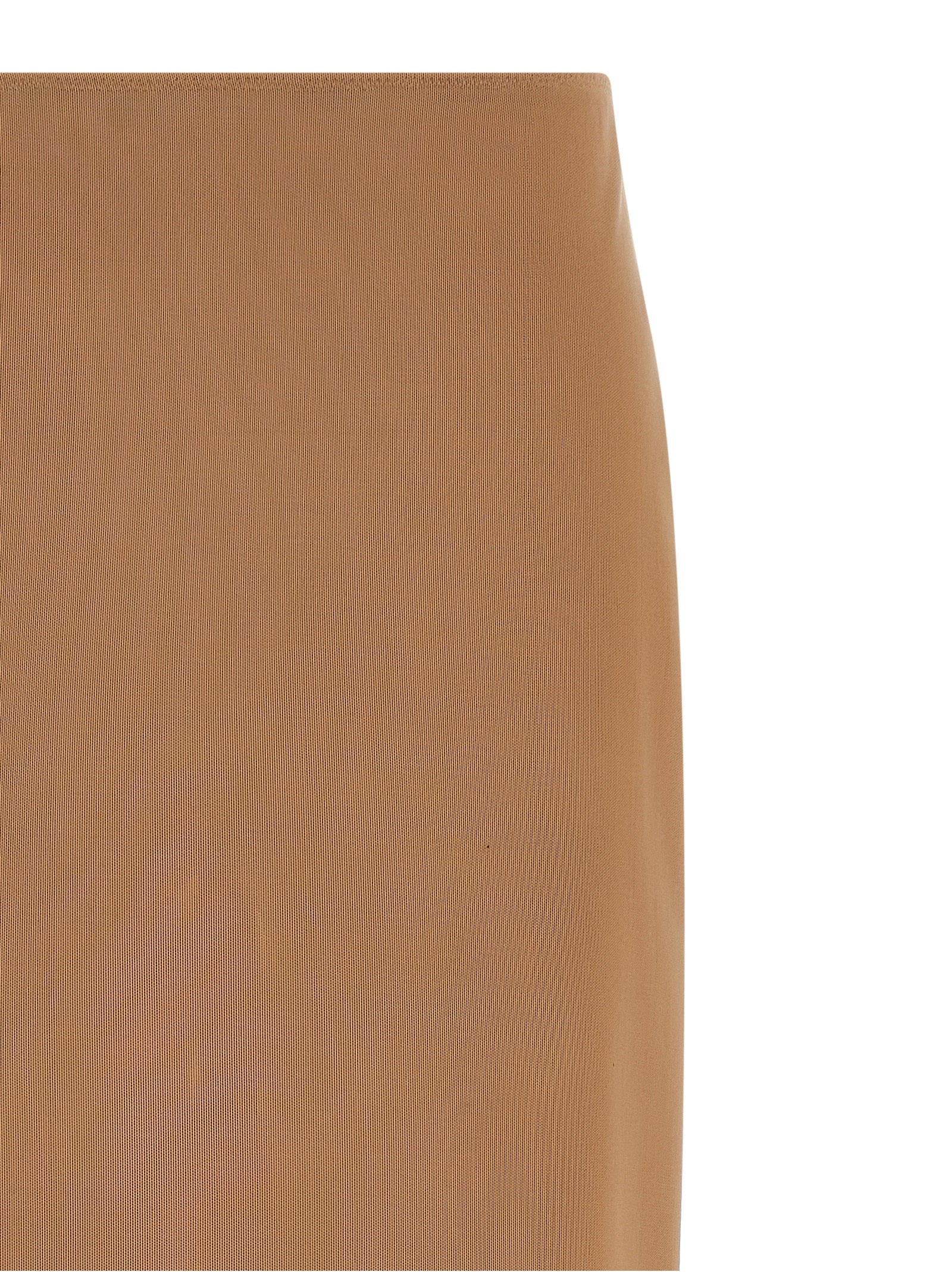 Falda midi Armarium de poliamida beige