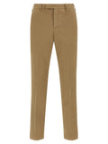 PT Torino Brown Cotton Dress Pants