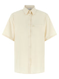 Blusa de algodón beige de Ferragamo