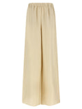 Pantalones casuales de lino beige Max Mara