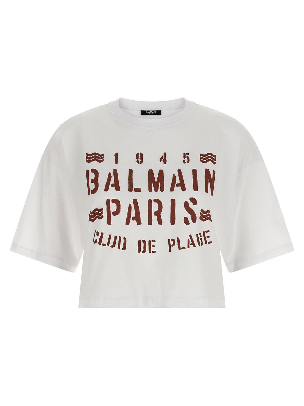 Camiseta Balmain de Algodón Blanco