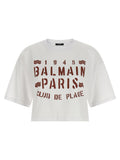 Camiseta Balmain de Algodón Blanco