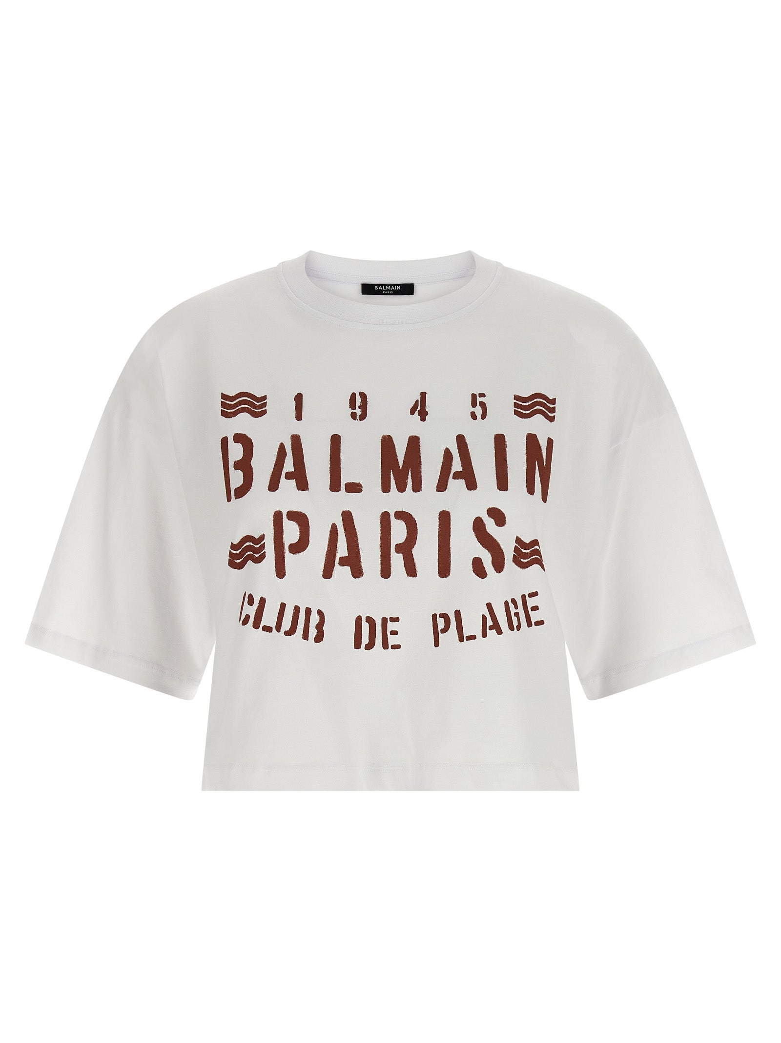 Camiseta Balmain de Algodón Blanco