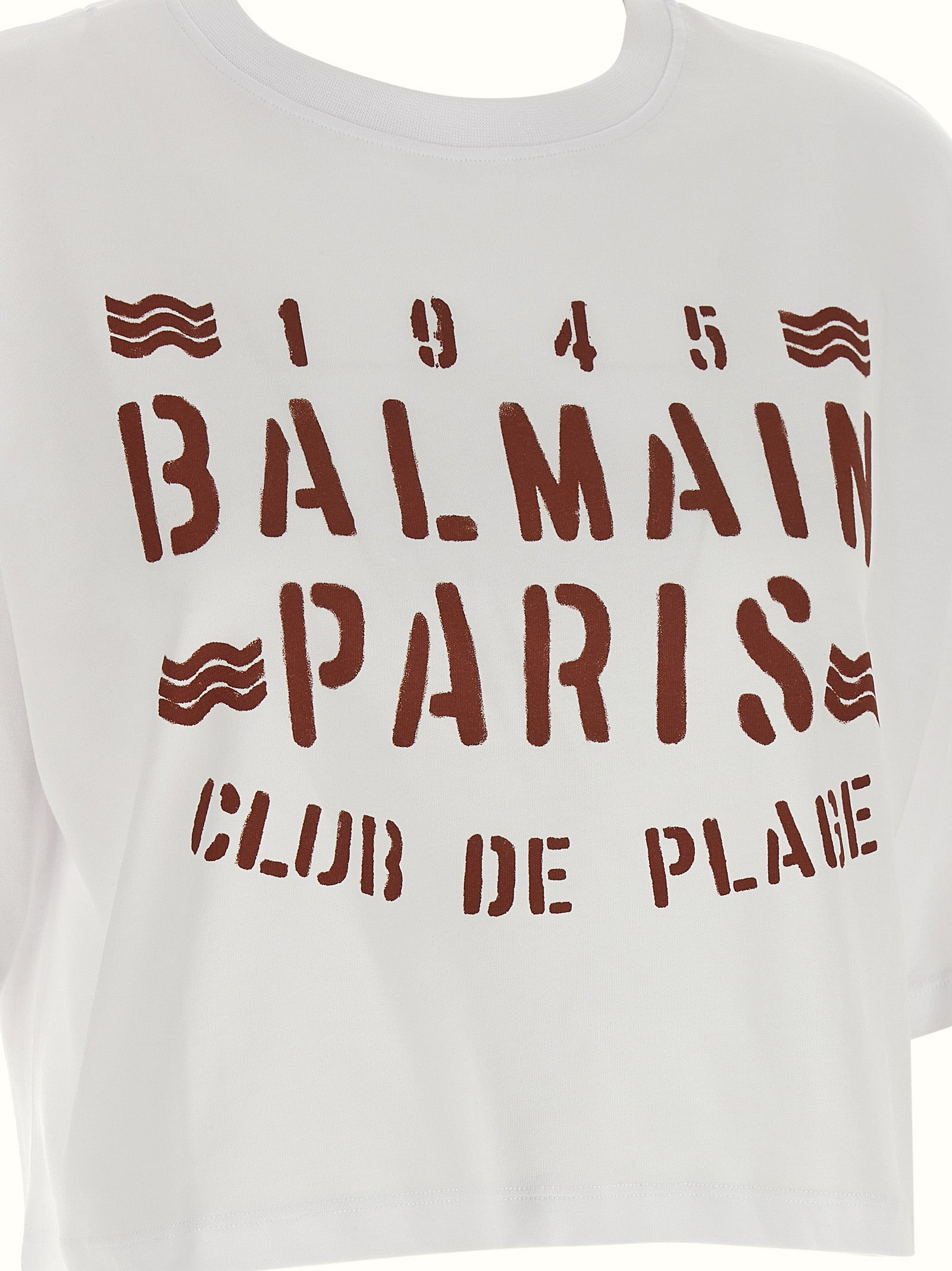 Camiseta Balmain de Algodón Blanco
