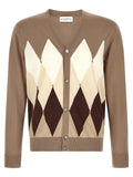 Ballantyne Brown Cotton Cardigan