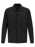 LAMINAR Black Polyamide Full-Length Jacket