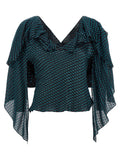 Kiko Kostadinov Blue Modal Blouse