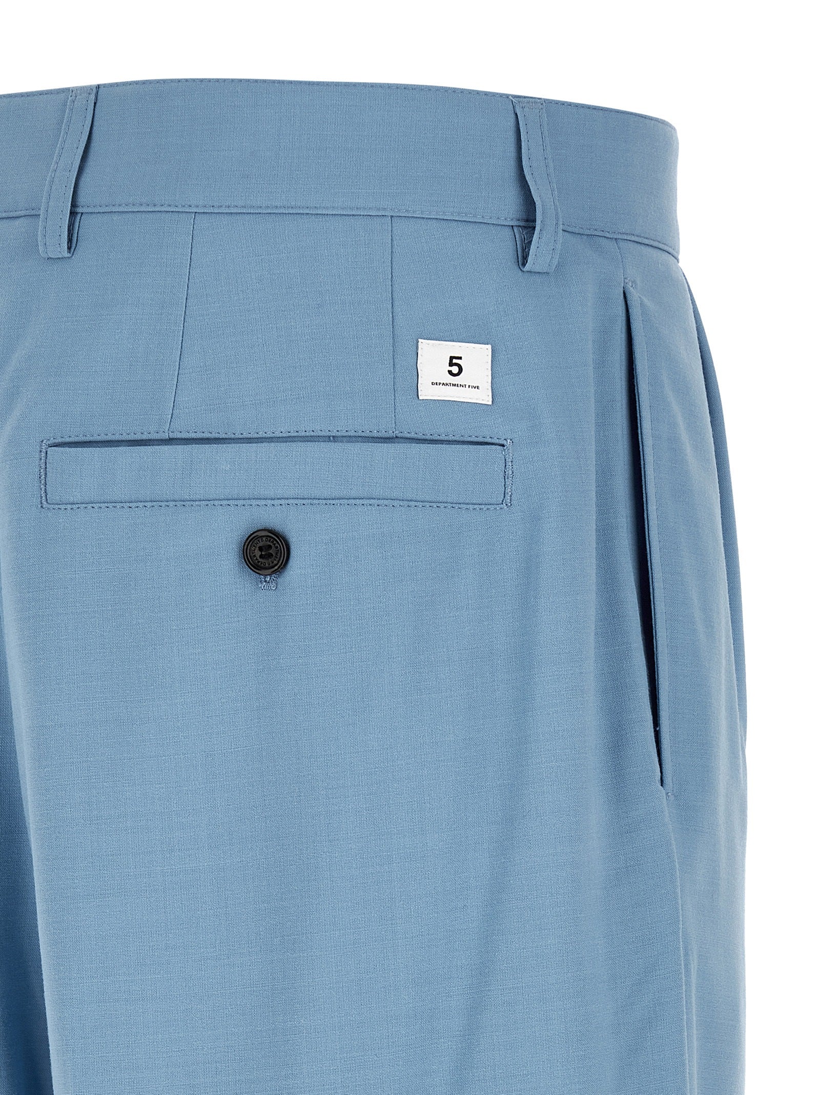 Pantalones chinos de poliéster azul Departamento 5