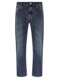 Department 5 Blue Cotton Straight-Leg Jeans
