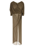Entire Studios Bicolor Polyester Long Dress