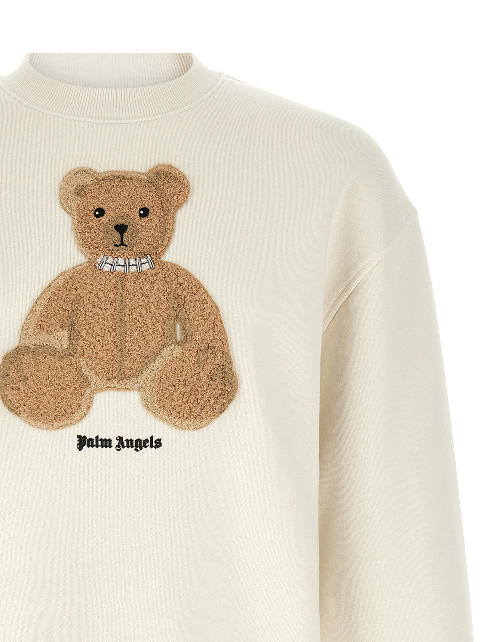 Sudadera de algodón blanca de Palm Angels