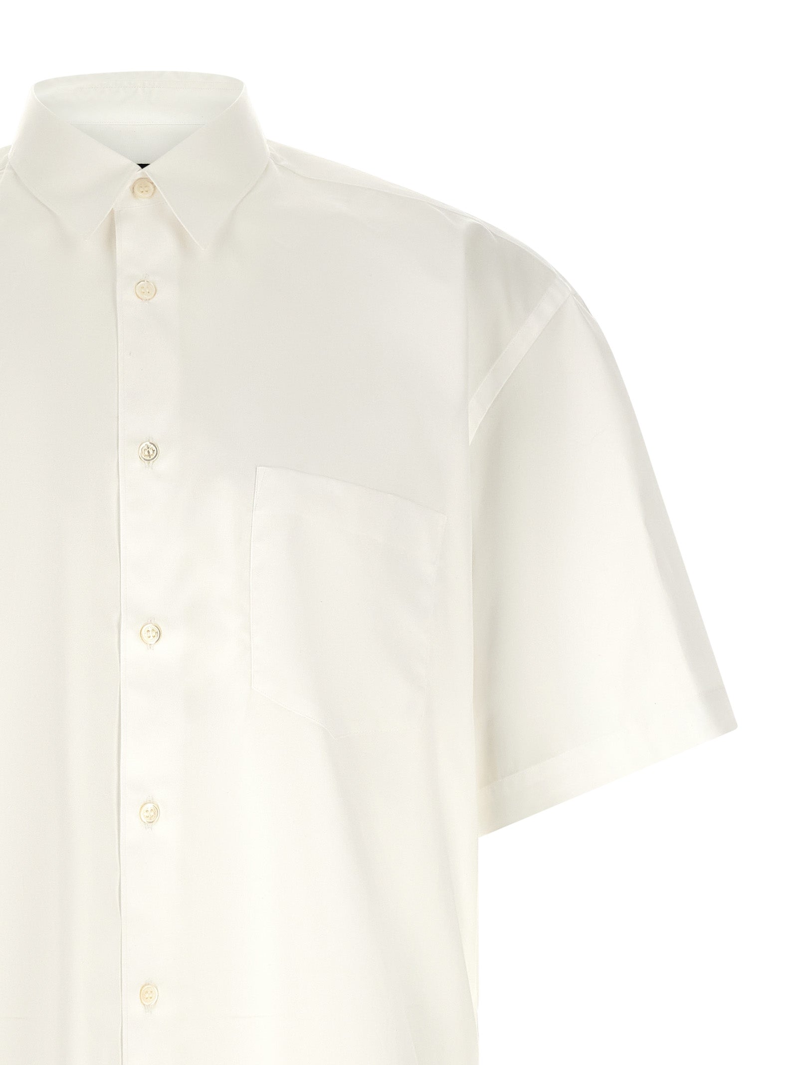 Camisa blanca de algodón Comme Des Garçons