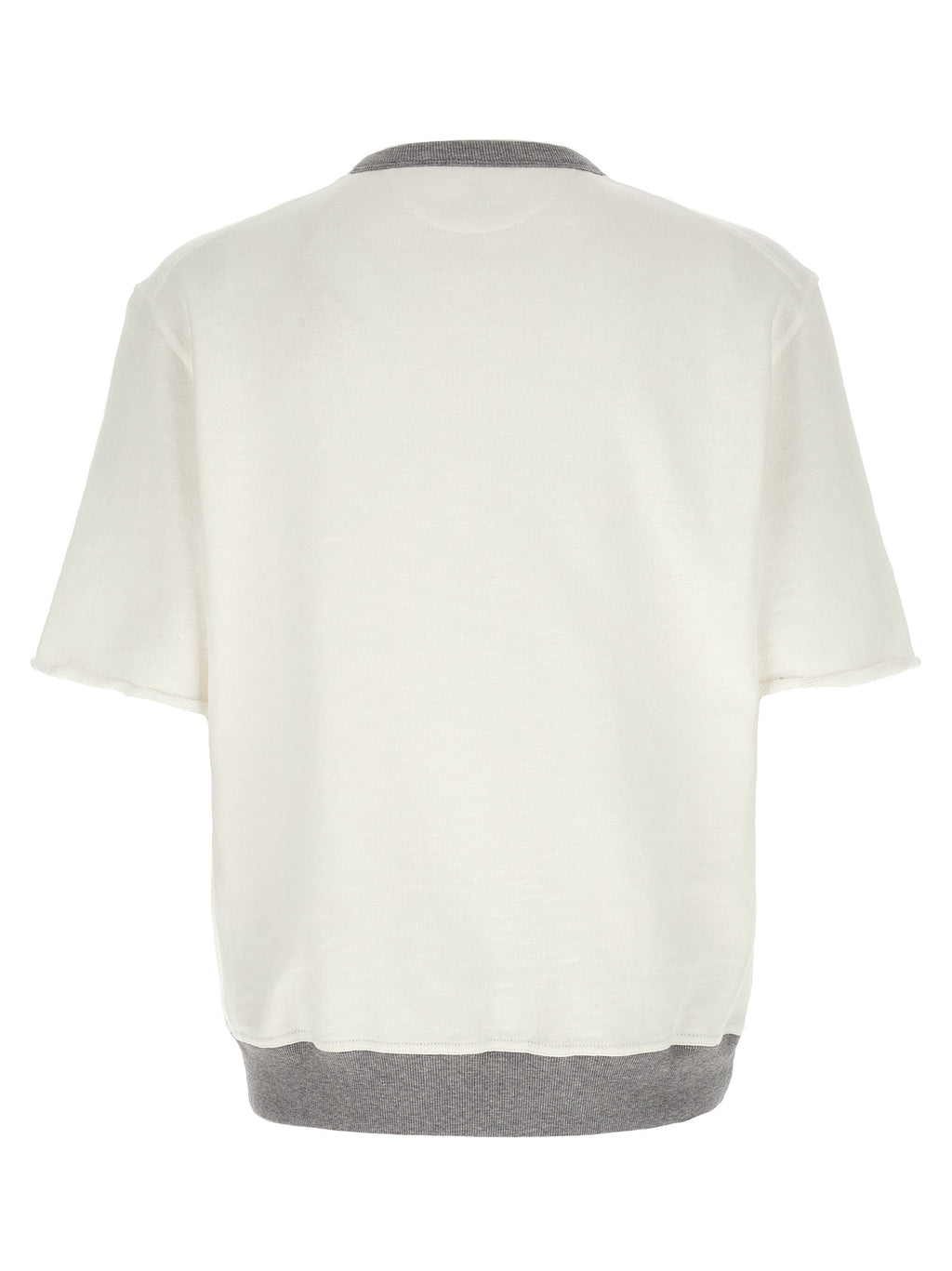 Sudadera blanca de algodón Brunello Cucinelli