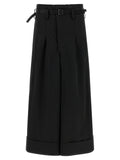 Junya Watanabe Black Acetate Flared Pants