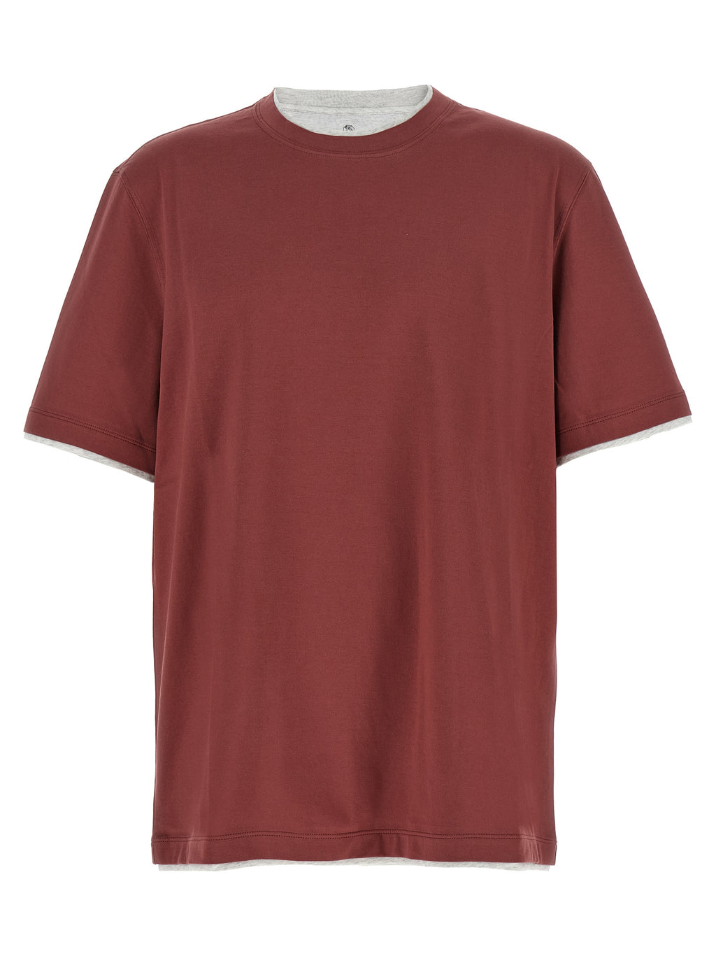 Brunello Cucinelli Camiseta de Algodón Multicolor